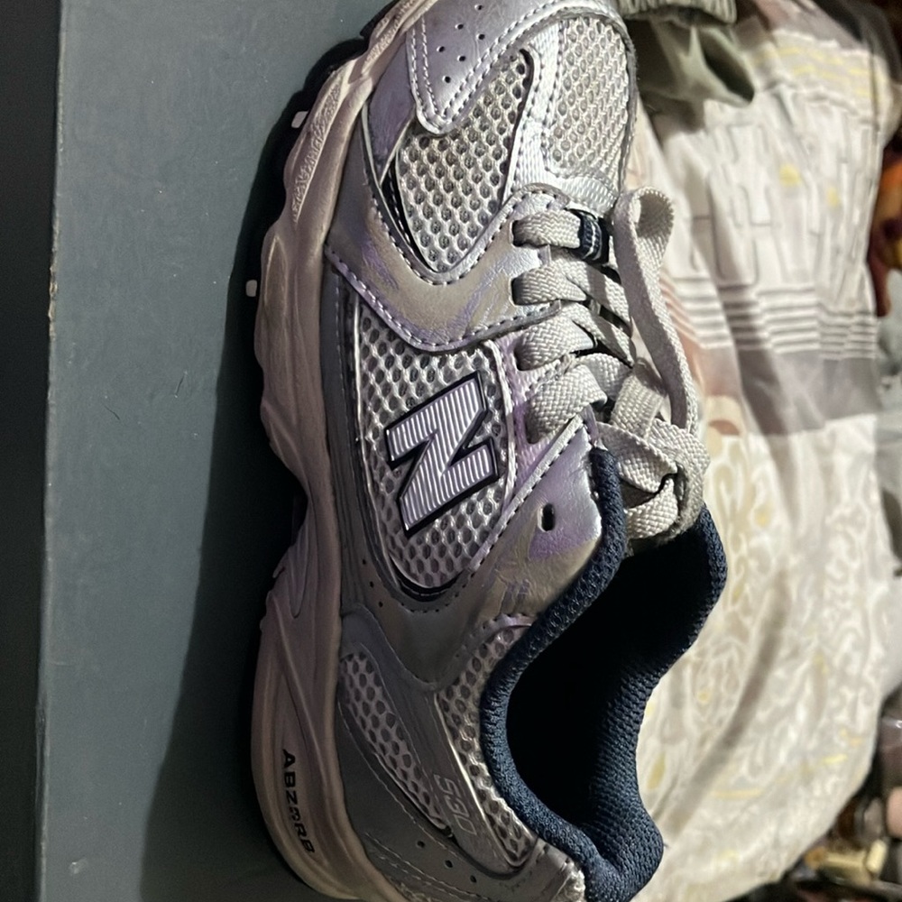 Kids Silver Athletic Shoes 530 Bungee New Balance